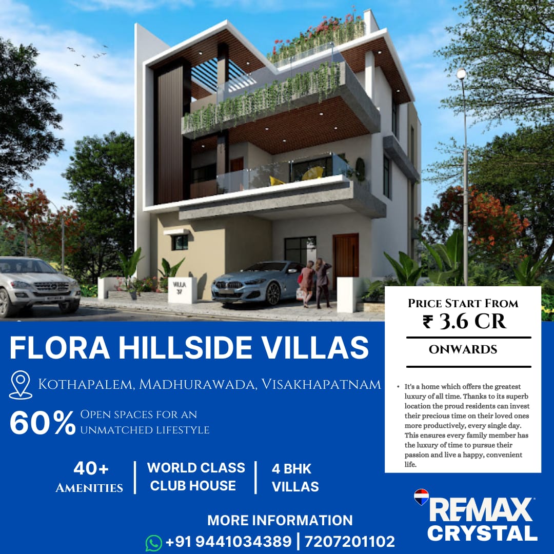 Flora Hillside Villas Madurawada Visakhapatnam Sale